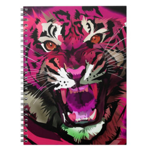 Tiger Roar - Rosa Notizblock