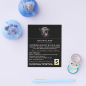 Tiger Roar, Security Personal Advertising Flyer (Einzeln)