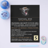 Tiger Roar, Security Personal Advertising Flyer (Einzeln)