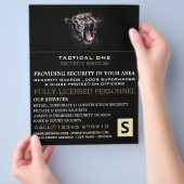 Tiger Roar, Security Personal Advertising Flyer (Hand)