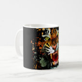 Tiger Roar - Spritzer Kaffeetasse (Vorderseite Links)