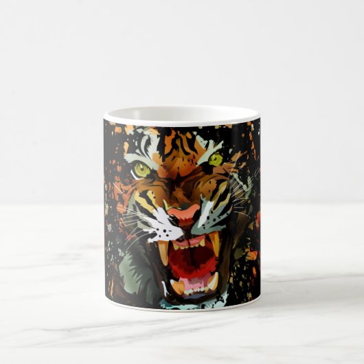 Tiger Roar - Spritzer Kaffeetasse (Mittel)