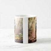 Tiger Roaring in einem Dschungel Kunst Kaffeetasse (Mittel)