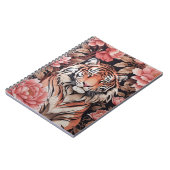 Tiger-Rosa-Blume Notizblock (Linke Seite)