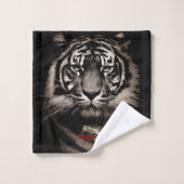 Tiger-Rose Badhandtuch Set (Waschlappen)