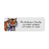 Tiger Rücksendeadresse (Vorne)