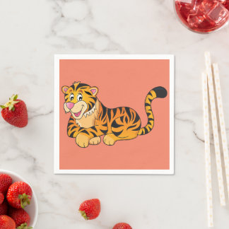 Tiger-Ruhepapier Napkins Serviette