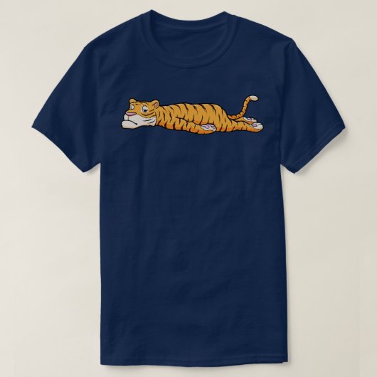 Tiger ruht T-Shirt (Design vorne)
