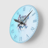 Tiger Runde Wanduhr (Winkel)