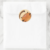Tiger Runder Aufkleber (Tasche)