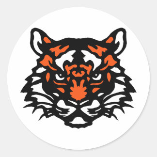 Tiger Runder Aufkleber
