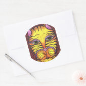 Tiger Runder Aufkleber (Umschlag)