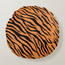 Tiger-Rundwurfkissen (16")