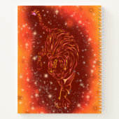 Tiger Running Notebook Galaxy Starry Night Notizblock (Rückseite)