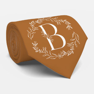 Tiger’s Eye-Monogramm für Herren der Hochzeitsgese Krawatte