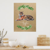 Tiger Safari-Kinderzimmer Poster (Küche)