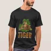 Tiger Safari Wildlife Cat Animal T-Shirt (Vorderseite)