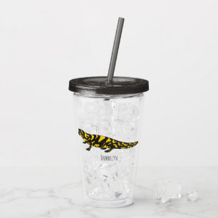 Tiger-Salamander-Cartoon Acryltrinkbecher