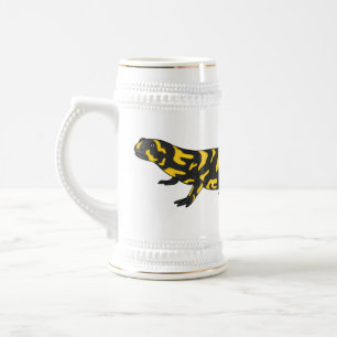 Tiger-Salamander-Cartoon Bierglas