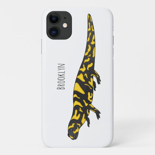 Tiger-Salamander-Cartoon Case-Mate iPhone Hülle (Rückseite)