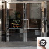 Tiger-Salamander-Cartoon Fensteraufkleber (Büro Tür)