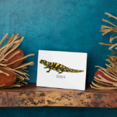 Tiger-Salamander-Cartoon Fotoplatte (Seite)
