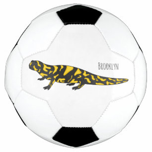 Tiger-Salamander-Cartoon Fußball