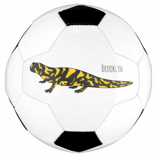 Tiger-Salamander-Cartoon Fußball (Vorderseite)