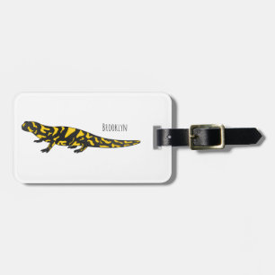 Tiger-Salamander-Cartoon Gepäckanhänger