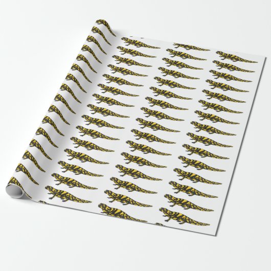 Tiger-Salamander-Cartoon Geschenkpapier (Ungerollt)