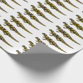 Tiger-Salamander-Cartoon Geschenkpapier (Ecke)