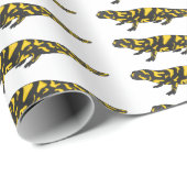 Tiger-Salamander-Cartoon Geschenkpapier (Rolleneckpunkt)