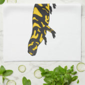 Tiger-Salamander-Cartoon Geschirrtuch (Gefaltet)