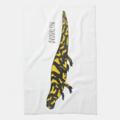 Tiger-Salamander-Cartoon Geschirrtuch (Vertikal)