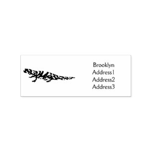 Tiger-Salamander-Cartoon Gummistempel