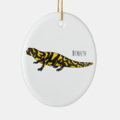 Tiger-Salamander-Cartoon Keramik Ornament (Rechts)
