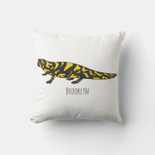 Tiger-Salamander-Cartoon Kissen