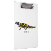 Tiger-Salamander-Cartoon Klemmbrett (Rechts)