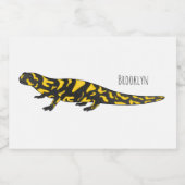 Tiger-Salamander-Cartoon Lebensmitteletikett (Einzelnes Label)
