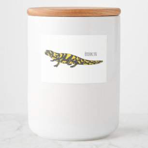 Tiger-Salamander-Cartoon Lebensmitteletikett