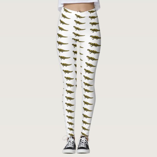 Tiger-Salamander-Cartoon Leggings (Vorderseite)