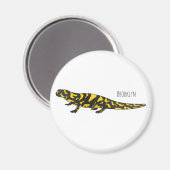 Tiger-Salamander-Cartoon Magnet (Vorderseite/Rückseite)