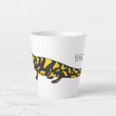 Tiger-Salamander-Cartoon Milchtasse (Vorderseite)