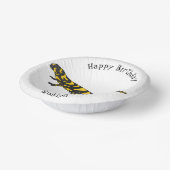 Tiger-Salamander-Cartoon Pappteller (Gewinkelt)