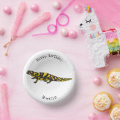 Tiger-Salamander-Cartoon Pappteller (Party)