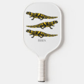Tiger-Salamander-Cartoon Pickleball Schläger (Rückseite)