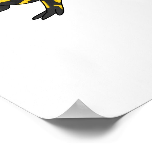 Tiger-Salamander-Cartoon Poster (Ecke)