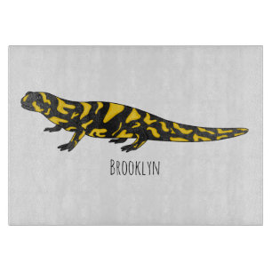 Tiger-Salamander-Cartoon Schneidebrett