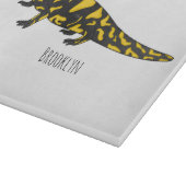 Tiger-Salamander-Cartoon Schneidebrett (Ecke)