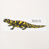 Tiger-Salamander-Cartoon Yogamatte (Rückseite (Horizontal))